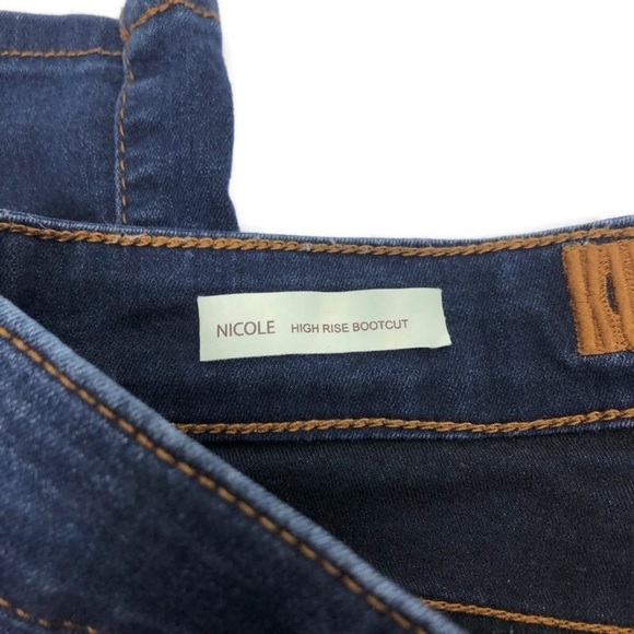 KUT From The Kloth Nicole High Rise Dark Wash Bootcut Blue Denim Jeans - Picture 8 of 12